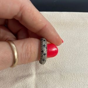 Pandora sapphire sterling silver ring